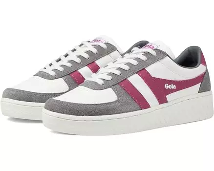 Кроссовки Gola Grandslam Pure, цвет White/Ash/Fuchsia