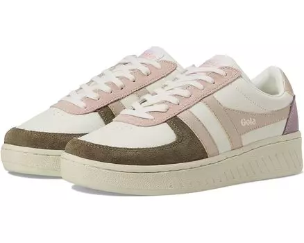 Кроссовки Gola Grandslam Quadrant, цвет Off-White/Khaki/Rose Gold/Lily