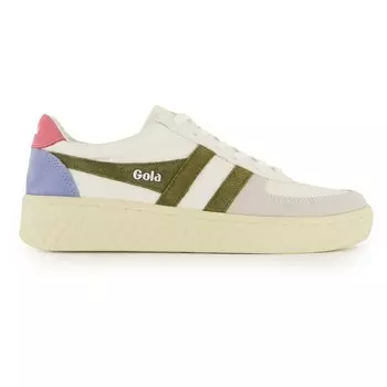 Кроссовки Gola Grandslam Trident, цвет White/Khaki/Fluro Pink