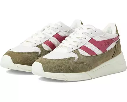 Кроссовки Gola Tempest, цвет White/Khaki/Raspberry