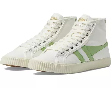 Кроссовки Gola Tennis Mark Cox High, цвет Off-White/Patina Green