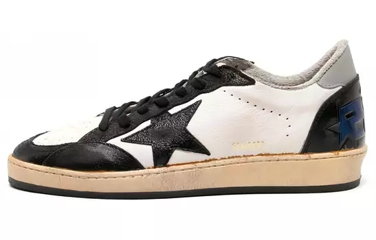 Кроссовки Golden Goose Ball-Star Black White Royal, черный/белый