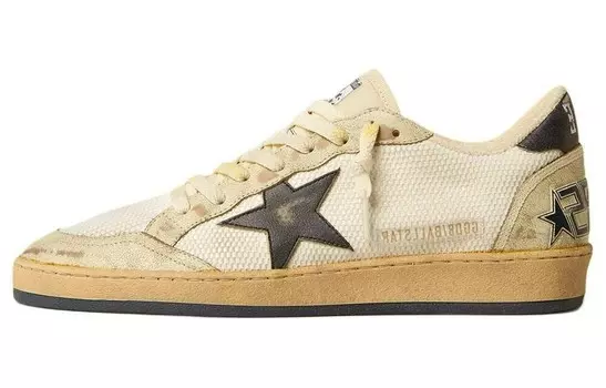 Кроссовки Golden Goose Ball Star Leather Sneakers, бежевый