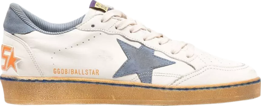 Кроссовки Golden Goose Ball Star Milk Powder Blue, кремовый