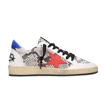 Кроссовки Golden Goose Ball Star Python Red, красный