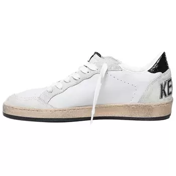 Кроссовки Golden Goose Ball Star Skateboarding Shoes Men Low-top Black, черный/белый