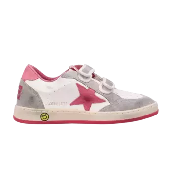 Кроссовки Golden Goose Ball Star Strap Kids White Red Taupe, белый