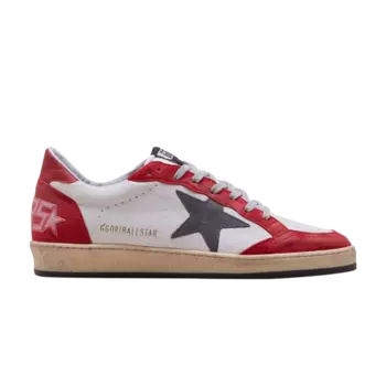 Кроссовки Golden Goose Ball Star 'White Red', белый