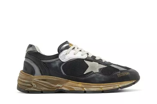 Кроссовки Golden Goose Dad-Star Black Silver, черный