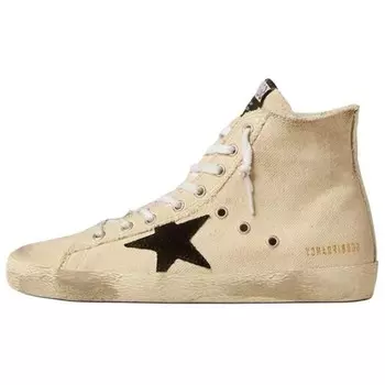 Кроссовки Golden Goose Francy Skateboarding Shoes Women's High-top White, белый