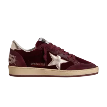 Кроссовки Golden Goose Golden Goose Wmns Ball Star 'Velvet Ruby Red Silver', красный