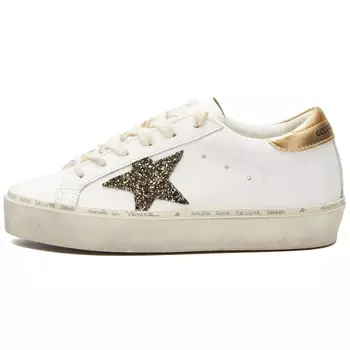 Кроссовки Golden Goose Hi Sar Leather, белый/черный/золотой