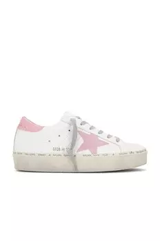 Кроссовки Golden Goose Hi Star, цвет White & Antique Pink