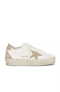 Кроссовки Golden Goose Hi Star, цвет White, Taupe, & Platinum