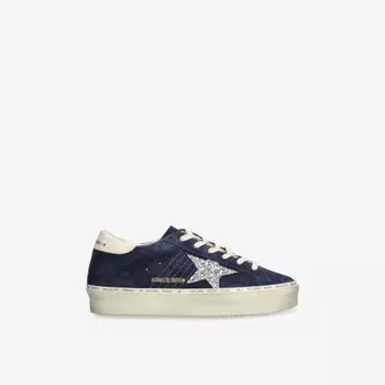 Кроссовки Golden Goose Hi star из замши, темно-синий