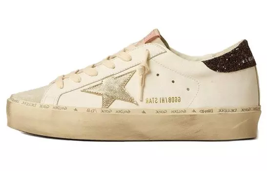 Кроссовки Golden Goose Hi Star Skateboarding Shoes Women's Low-top White, белый
