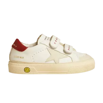 Кроссовки Golden Goose May Kids 'White Light Beige Red', кремовый