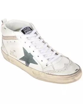 Кроссовки Golden Goose Mid Star из кожи