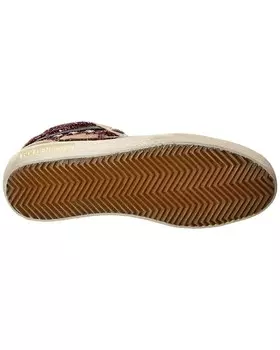 Кроссовки Golden Goose Midstar с блестками и замшей, красный