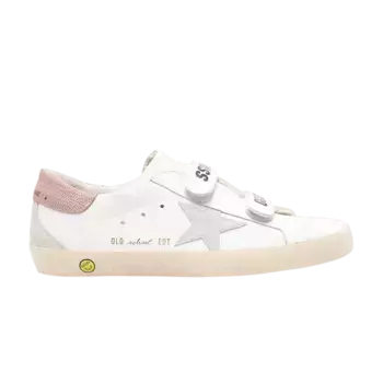 Кроссовки Golden Goose Old School Kids White Ice Antique Pink, белый