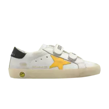 Кроссовки Golden Goose Old School Kids White Black Yellow, белый