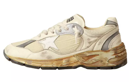 Кроссовки Golden Goose Running Dad-Star, бежевый / серый
