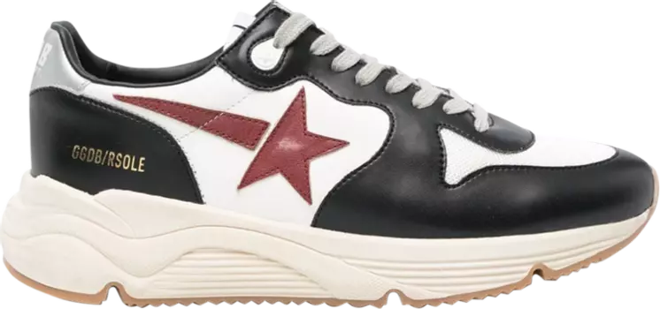 Кроссовки Golden Goose Running Sole 'Black White Red', черный