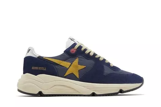 Кроссовки Golden Goose Running Sole Dark Blue Mustard, синий