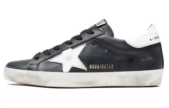 Кроссовки Golden Goose с нашивкой-логотипом, черный