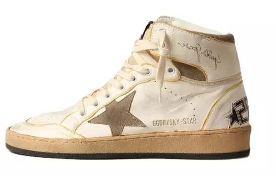 Кроссовки Golden Goose Sky-Star High-top Sneakers, белый