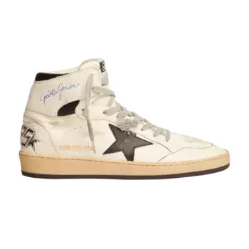Кроссовки Golden Goose Sky Star High White Black, белый