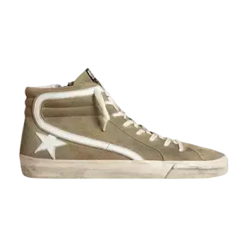 Кроссовки Golden Goose Slide Sneaker Light Green White, зеленый