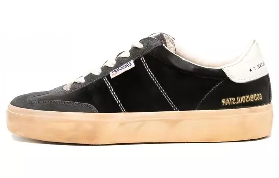 Кроссовки Golden Goose Soul Star Skateboarding Shoes Women's Low-top Black, черный