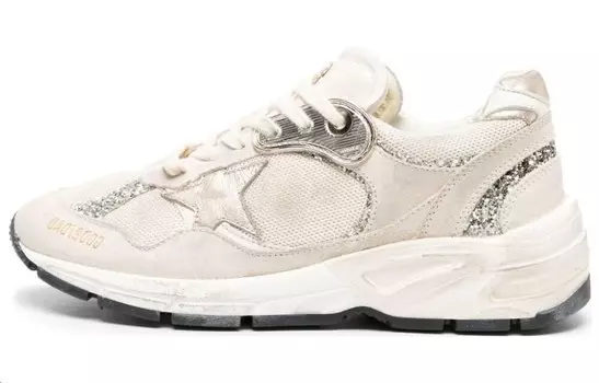 Кроссовки Golden Goose Star-patch Suede Distressed Sneakers, белый