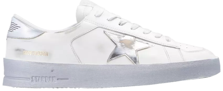 Кроссовки Golden Goose Stardan 'White Silver', белый