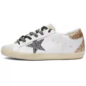 Кроссовки Golden Goose Super Star Leather, белый/перламутровый