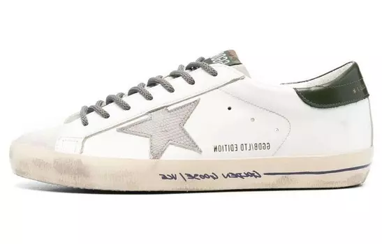 Кроссовки Golden Goose Super-Star Leather Sneakers, белый