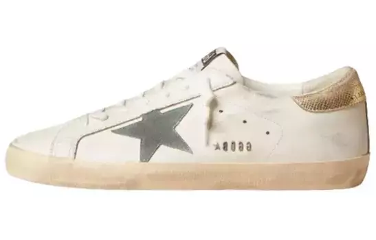 Кроссовки Golden Goose Super Star Metallic-trim Sneakers, белый