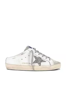 Кроссовки Golden Goose Super-Star Sabot, цвет White, Ice, & Platinum