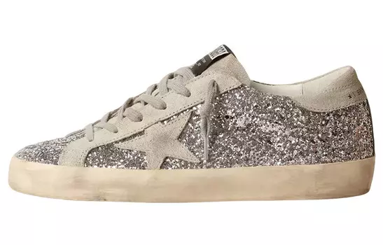 Кроссовки Golden Goose Super-Star, серебряный