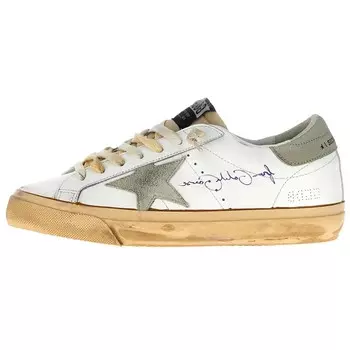 Кроссовки Golden Goose Super-Star Skateboarding Shoes Men Low-top White, белый