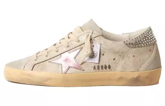 Кроссовки Golden Goose Super-Star Skateboarding Shoes Women's Low-top Brown, коричневый