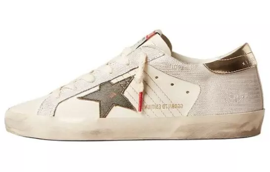 Кроссовки Golden Goose Super-Star Skateboarding Shoes Women's Low-top Beige, бежевый