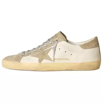 Кроссовки Golden Goose Super-Star Skateboarding Shoes Women's Low-top White/Gray, белый/серый