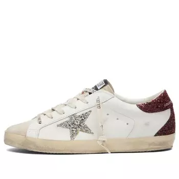 Кроссовки Golden Goose Super Star Sneaker, цвет White & Bordeaux