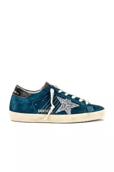 Кроссовки Golden Goose Superstar, цвет Blue, Grey, Silver, & Black
