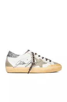 Кроссовки Golden Goose Superstar, цвет White, Taupe, & Silver