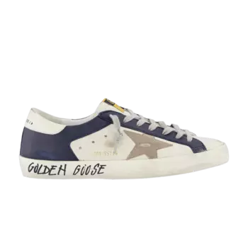 Кроссовки Golden Goose Superstar 'Dark Blue Gun Metal', синий