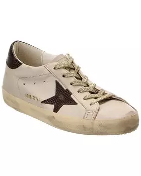 Кроссовки Golden Goose Superstar из кожи