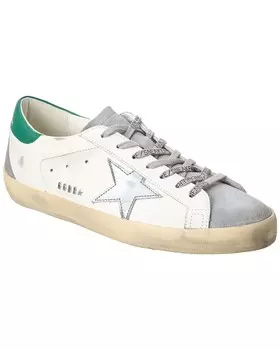 Кроссовки Golden Goose Superstar из кожи и замши, белый